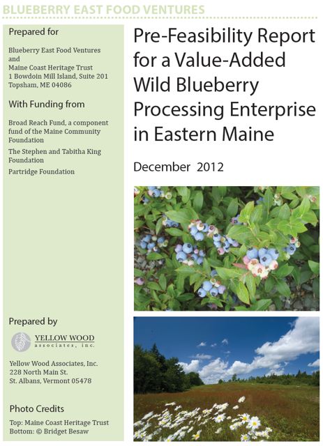 Link to MCHT Blueberry Processing Feasibility Report 2012